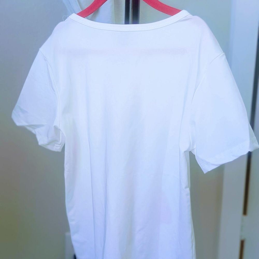 Set of 2 Girls White Graphic Tees with 3D Bow Detail - Size 7/8 - Picture 9 of 11